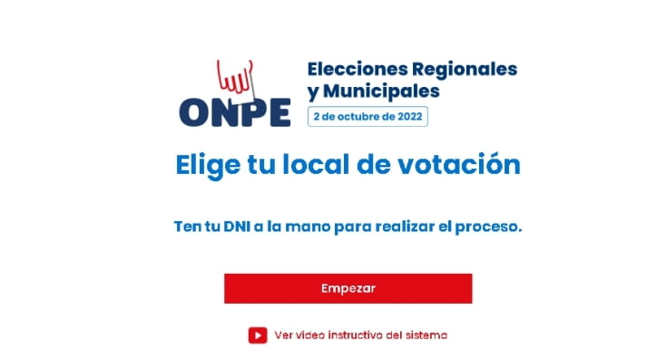 Elecciones 2022 elige tu local de votación con la ONPE Léeme PERÚ