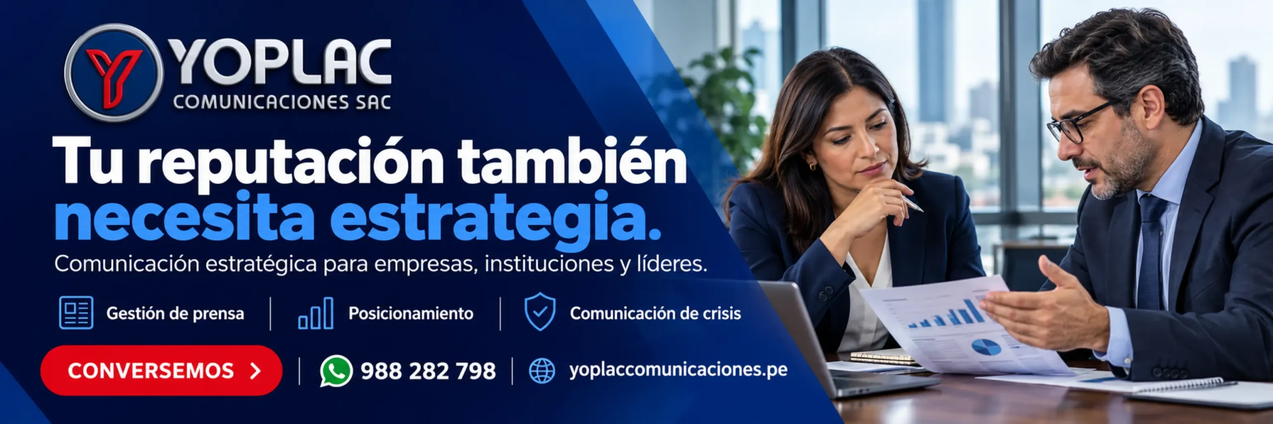 Comunicación estratégica y reputación — Yoplac Comunicaciones